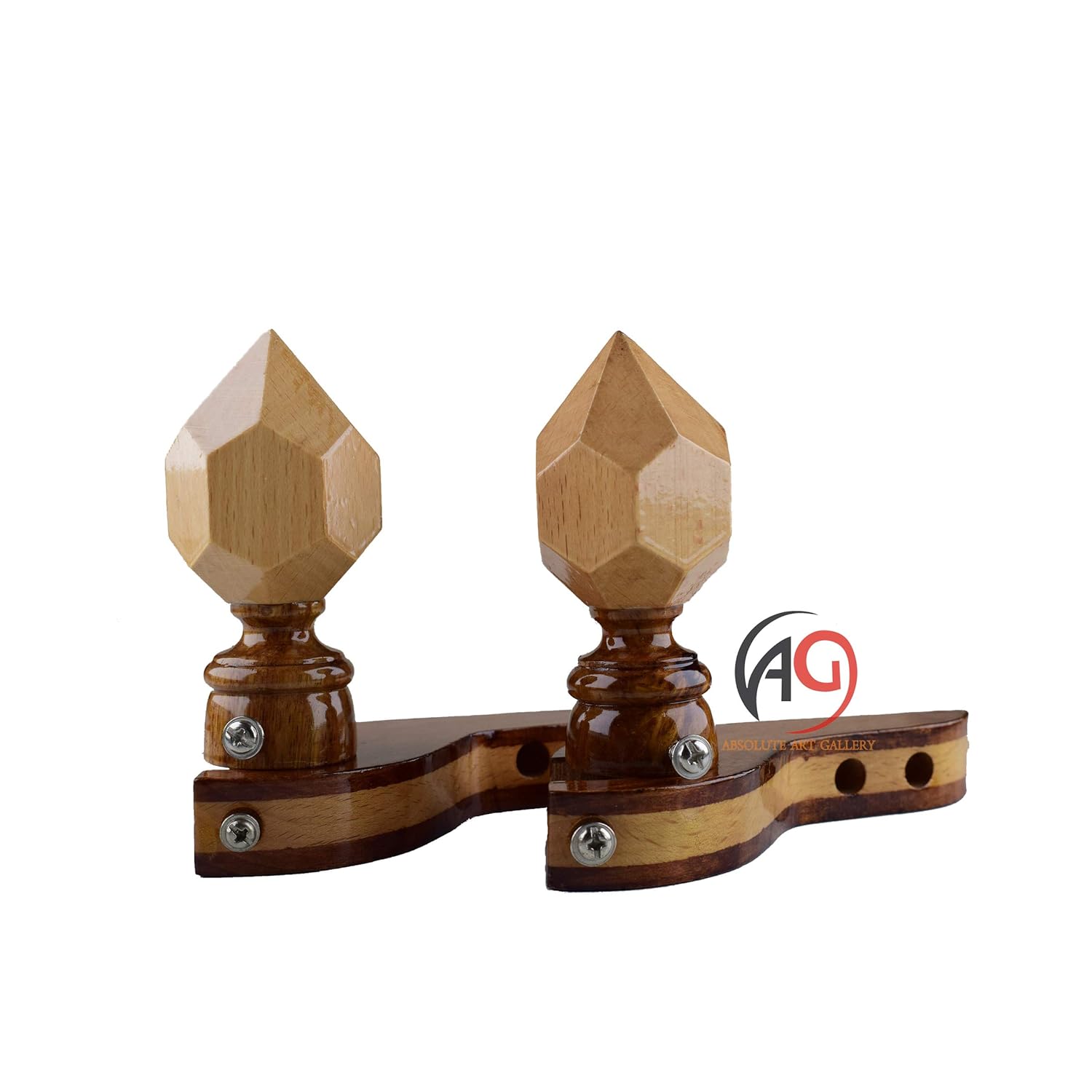 Buy Absolute Art Gallery Curtain Rod Brackets Finials For Curtains