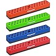 Mayouko 4PCS 1/4" Magnetic Hex Bit Holder Rack Organizer, 172 Holes, 1/4-Inch Drill Bit Holder, 4 Racks, Magnetic Bit Holder 