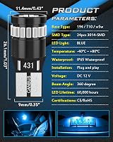 KATUR 194 LED Ultra Blue 12V Wedge Bulbs 24-SMD 3014 360° Plug N Play (4pcs) view 4
