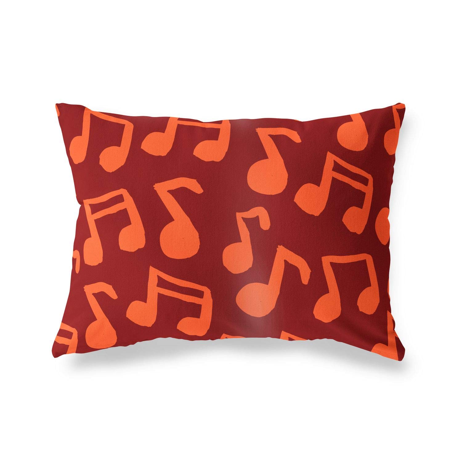 BonaMaison Decorative Cushion Cover, Orange Bordeux Throw Pillow Covers, Home Decorative Pillowcases for Livingroom, Sofa, Bedroom, Size: 45X60 Cm - Designed and Manufactured in Turkey