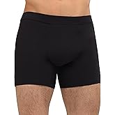 IRISMORII Washable Mens Leakproof Incontinence Underwear Bladder Leak Protection Instant Absorbency 60 ML Boxer Briefs (Black M)