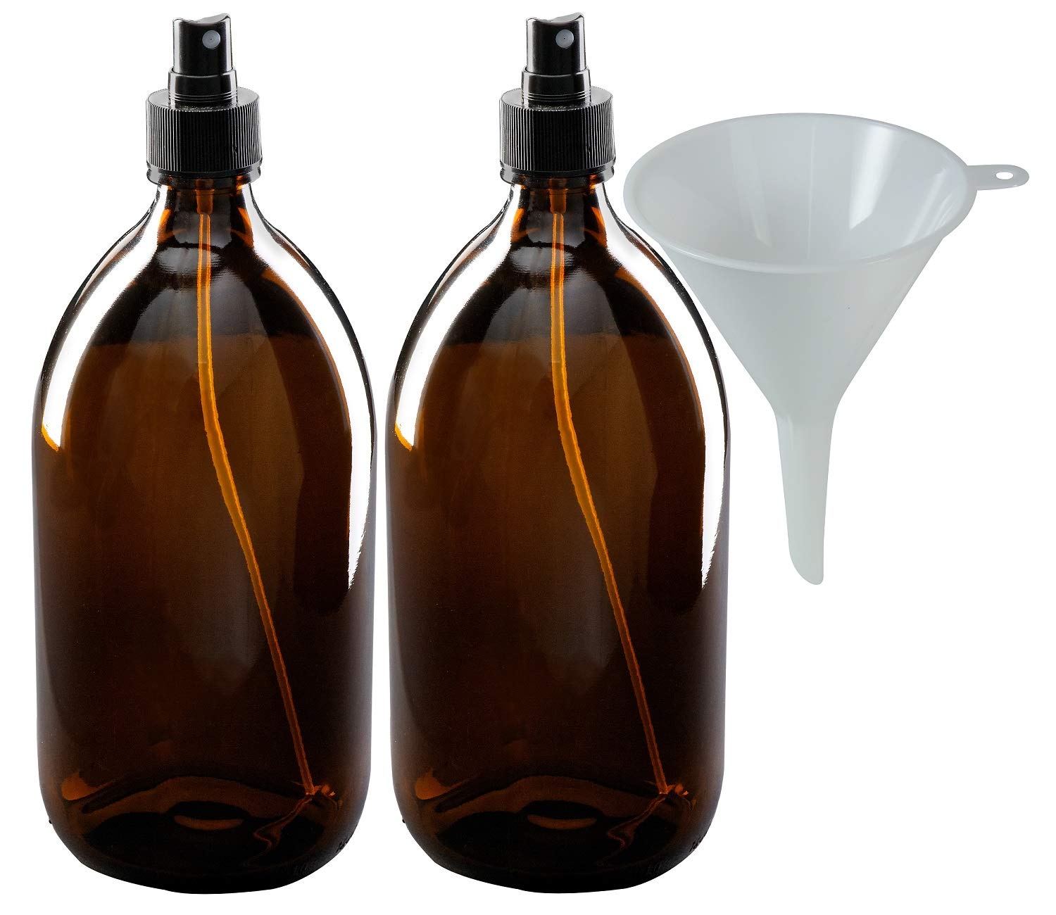 Commerce Industrie Et Science Produits Scientifiques Et De Laboratoire Sans Contact Alimentaire Avec Entonnoir 1000 Ml Sans Bpa Mikken Lot De 2 Flacons De Pulverisation En Verre Brun Betwin360 Tv