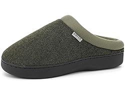 UBFEN Mens Slippers for Indoor Bedroom Memory Foam