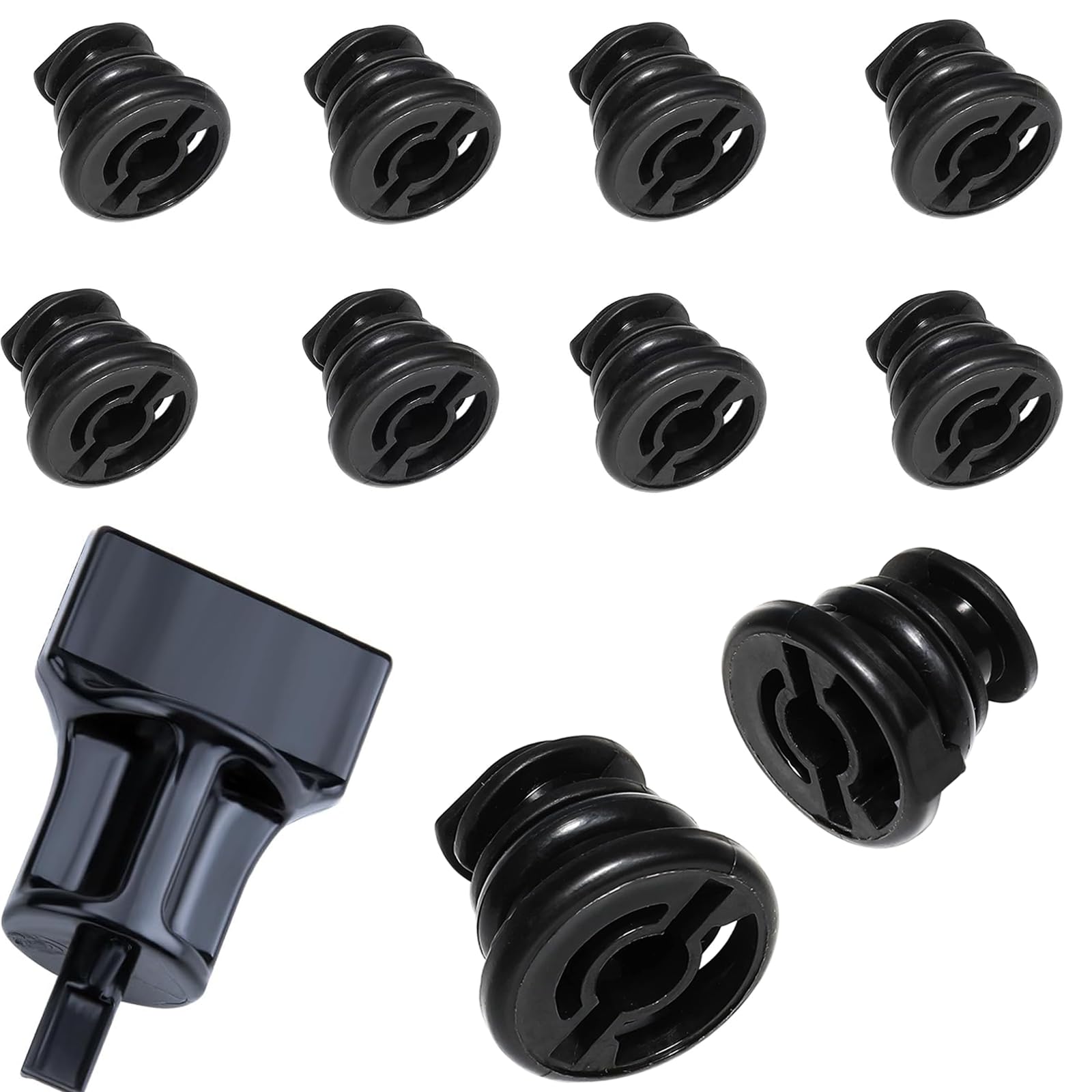 Photo 1 of 11 Pack Oil Drain Plug (06L103801) With Oil Drain Plug Removal Tool (10+1),No Leak Replacement for VW Audi 1.8L 2.0L TSI,Compatible with Golf GTI Passat Tiguan, A3 A4 A5 Q5 Q7