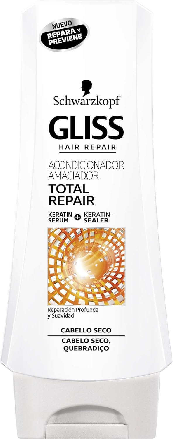 Gliss - Total Repair Conditioner - 2 units of 200ml - Schwarzkopf, multicolored, 1 ml (Pack of 15)