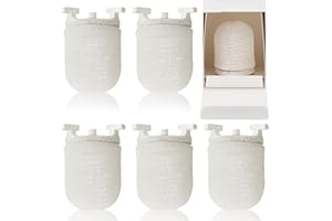 Sunnychicc 6 Pcs Gas Light Preformed Mantle Gas Lamp Mantles Gaslight Mantles Pre Formed Gas Light Mantel for Indoor Outdoor Gas Lights, White