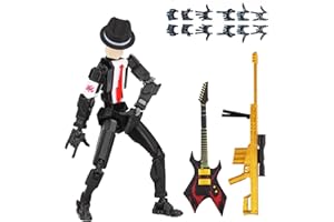 SENROELECTRONAGE T13 Action Figure Assembly Completed, T13 Action Figures Set High 5.4 inches Tall, Office Desks , and Birthday Cake Decorations, Titan 13 Action Figure for Ultimate Gaming Action Figures Collection