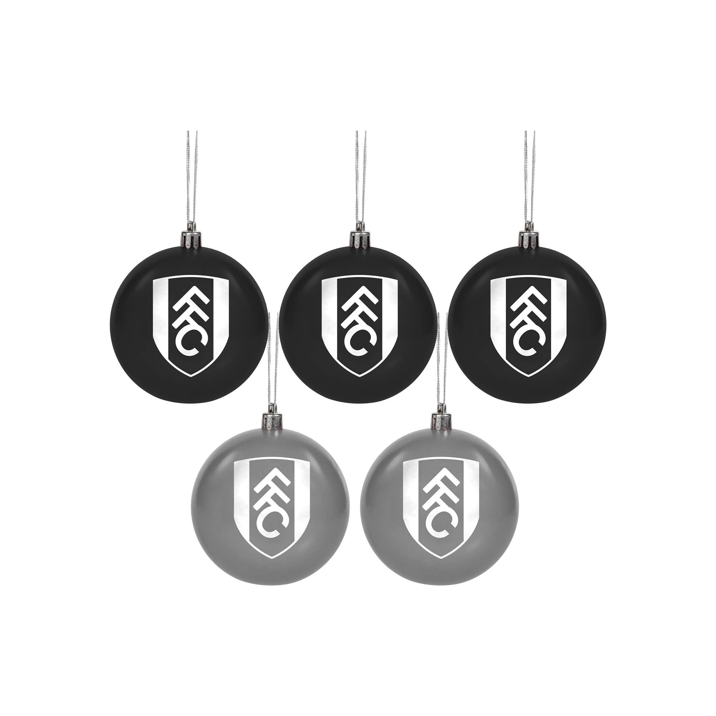 FOCO FULHAM FC 5 PACK CREST BAUBLE WH