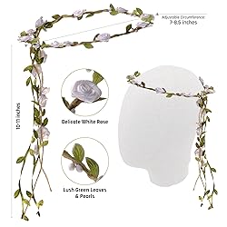 Funcredible White Fairy Wings, Fairy Crown and