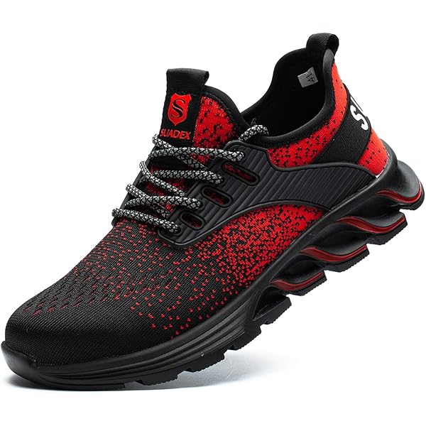 Zapatos De Seguridad Impermeabl De Cuero Genuino Rojo Con Punta De Acero Para Tobillo De Moda - China Moda Zapatos Y Botas De Seguridad Precio