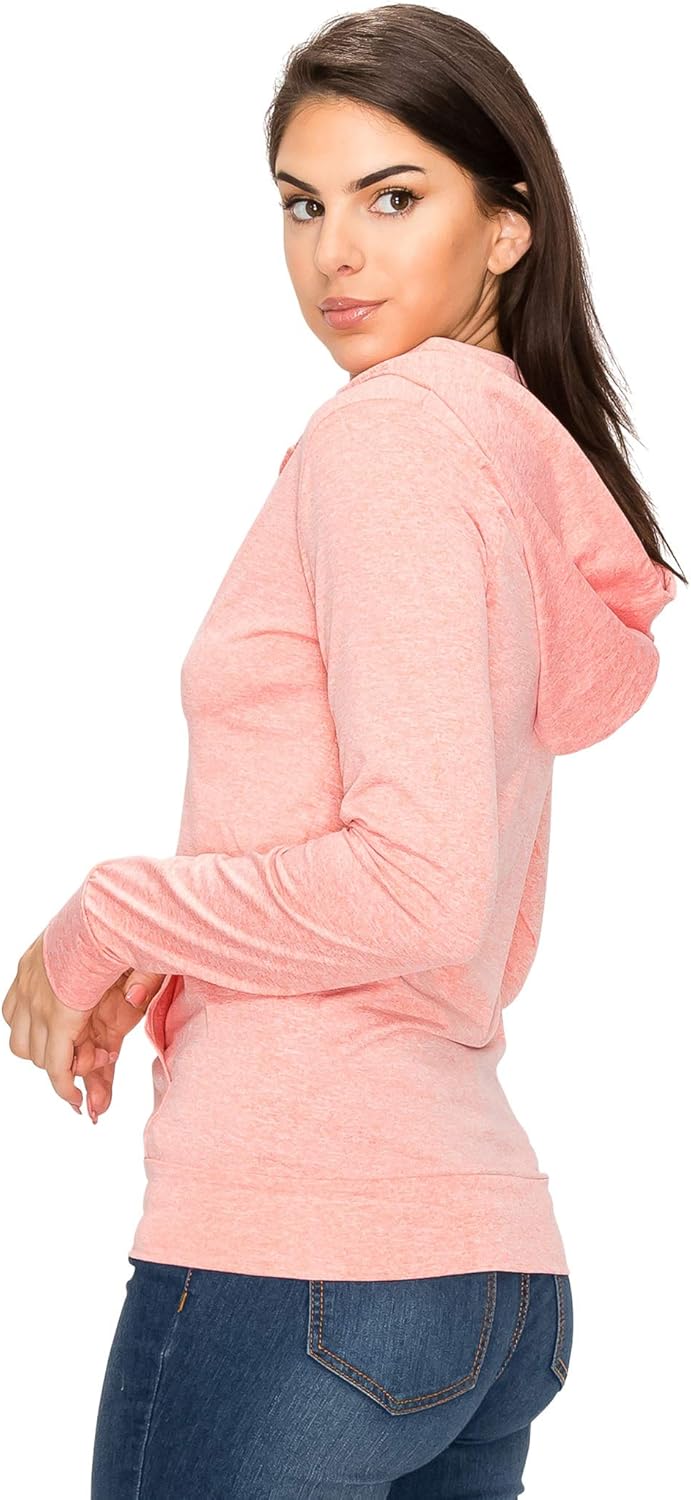 blush zip up hoodie
