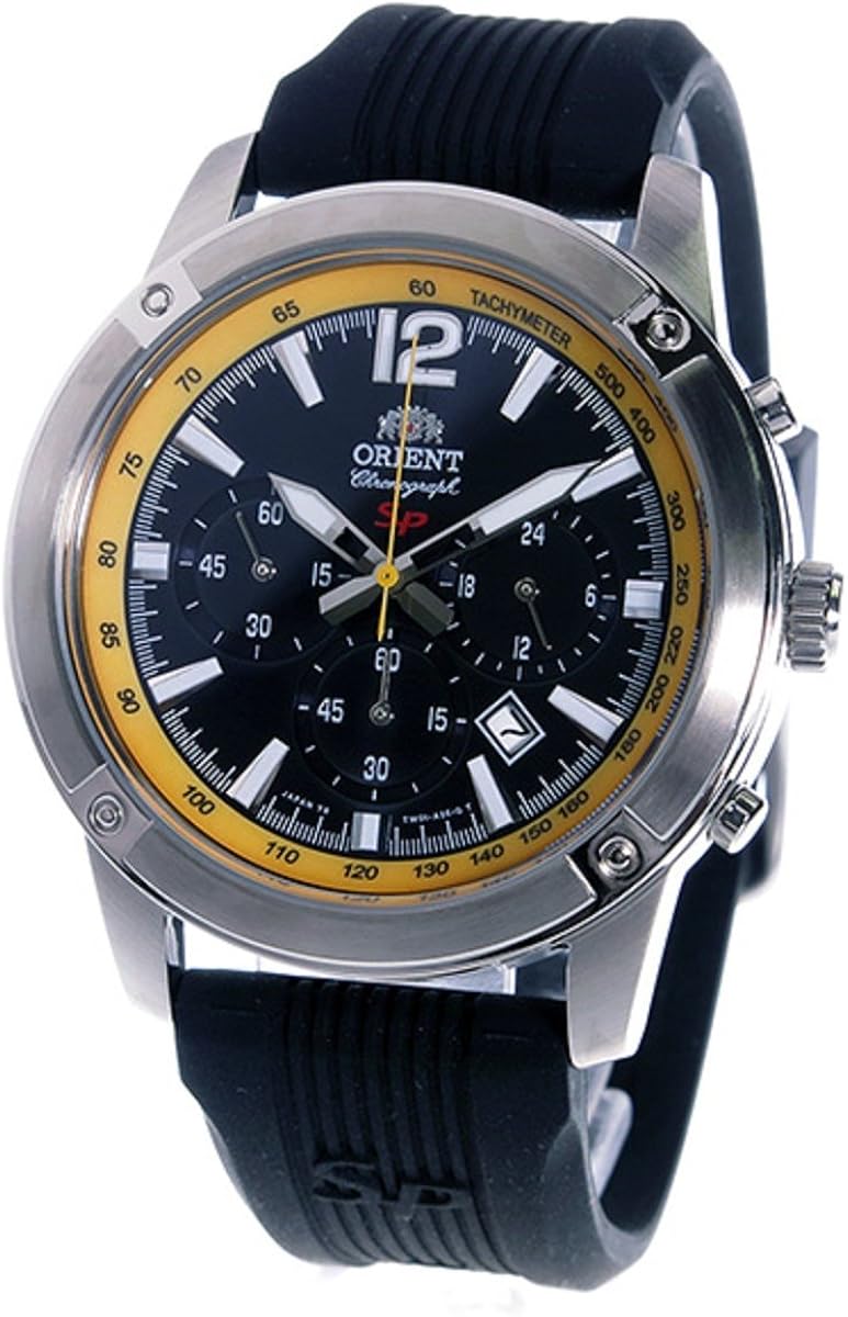 ORIENT SP Chronograph Quartz Men's Watch STW01007B0 Black Amazon.co.uk