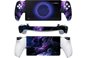 ROIPIN PS5 Skin for PlayStation Portal Controllers, Vinyl Sticker Play-Station 5 Portal Skins, Wrap Decal Cover Protective Accessories for PS5 Portal(Purple Cloud)