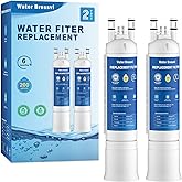 Water Bressvi FPPWFU01 Water Filter Replacement Compatible with Frigidaire FPPWFU01, Electrolux FPPWFU01, PureAdvantage, PWF-1 FPPWFU01 PurePour Water Filter, Remove Impurities from Water (2-PCS)