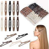 Amazon.com : Funtopia Oval Metal Contour Hair Clips, 40 Pcs