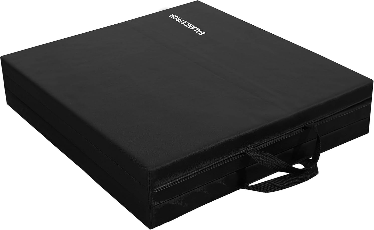BalanceFrom 1.5" Thick Tri-Fold Folding Exercise Mat with Carrying Handles for MMA, Gymnastics and Home Gym Protective Flooring (Black): Sports & Outdoors