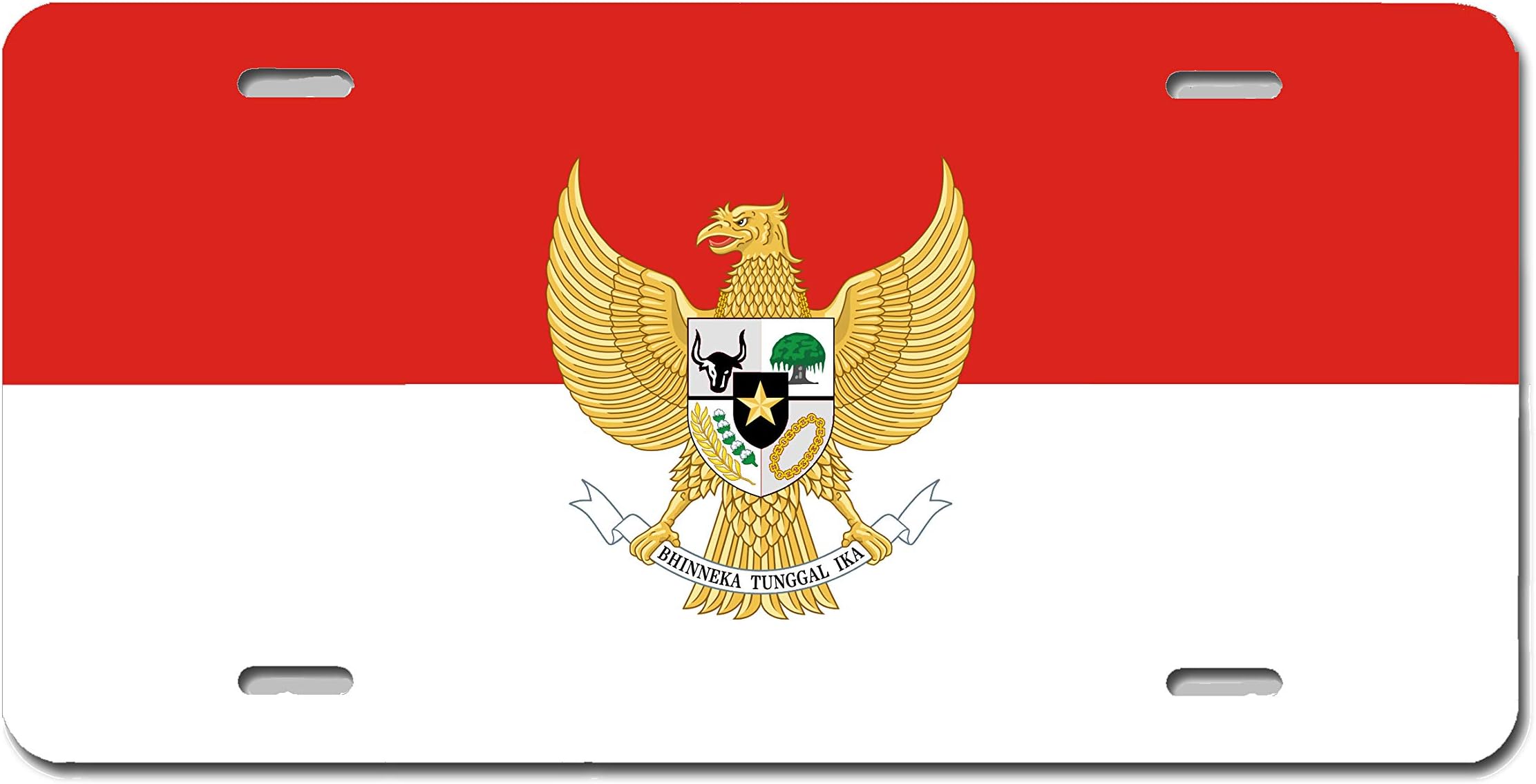 Southeast Asian National Flag Novelty/Vanity License Plate (Indonesia)