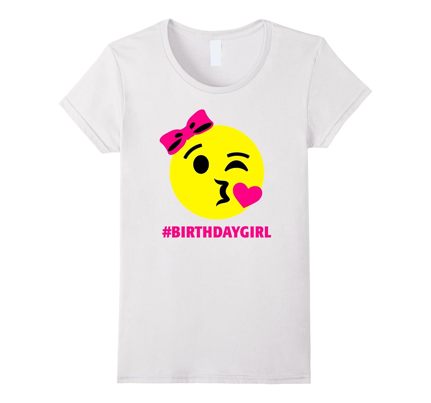 Hashtag Birthday Girl Shirt Emoji Smiley Neon Pink-4LVS – 4loveshirt