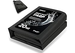 HIRALIY 20 Mil Heavy Duty Waterproof Tarp, 7x12ft