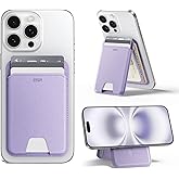 ESR Upgraded Aura for MagSafe Wallet, 5 Card-Holder with Adjustable Stand, RFID Blocking, Magnetic Wallet for iPhone, Slim for iPhone 17/16/15/14/13/12 Series, Not for Mini, Lavender