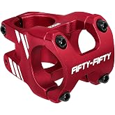 FIFTY-FIFTY Mountain Bike Stem, Aluminum Alloy Short MTB Stem | Suitable for 1-1/8 Steer Tube, 31.8mm Diameter Bicycle Handlebar, Fits All Mountain, Enduro, Downhill, Freeride