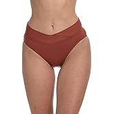 Cross Over High Waist Bikini Swimsuit Bottom
