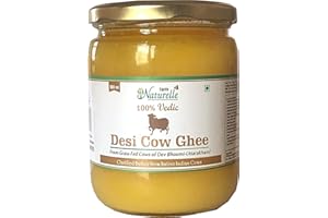 FARM NATURELLE Desi Cow Ghee - 100% Pure From A2 Milk -500 ML (16.90 OZ)