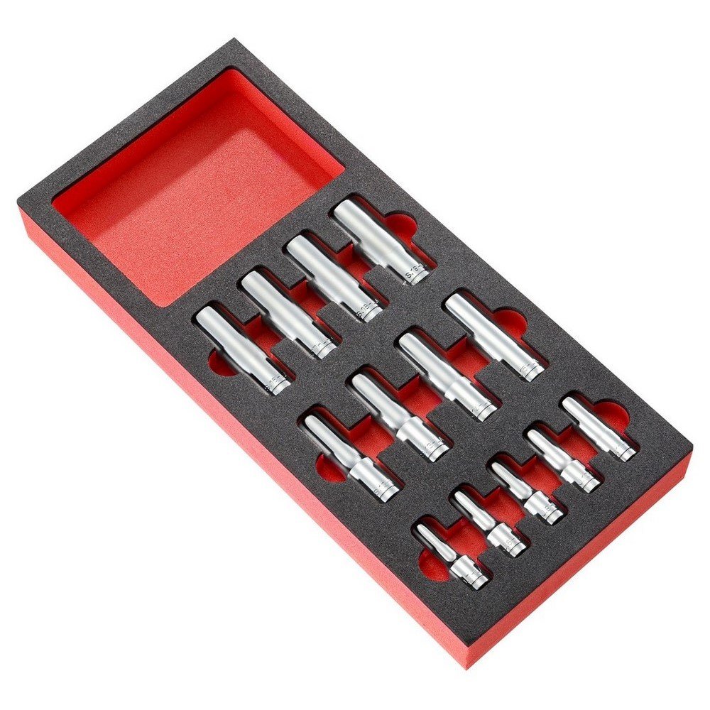 FACOM MODM.HLA Long-Reach 6-Point Socket Set in Foam Tray