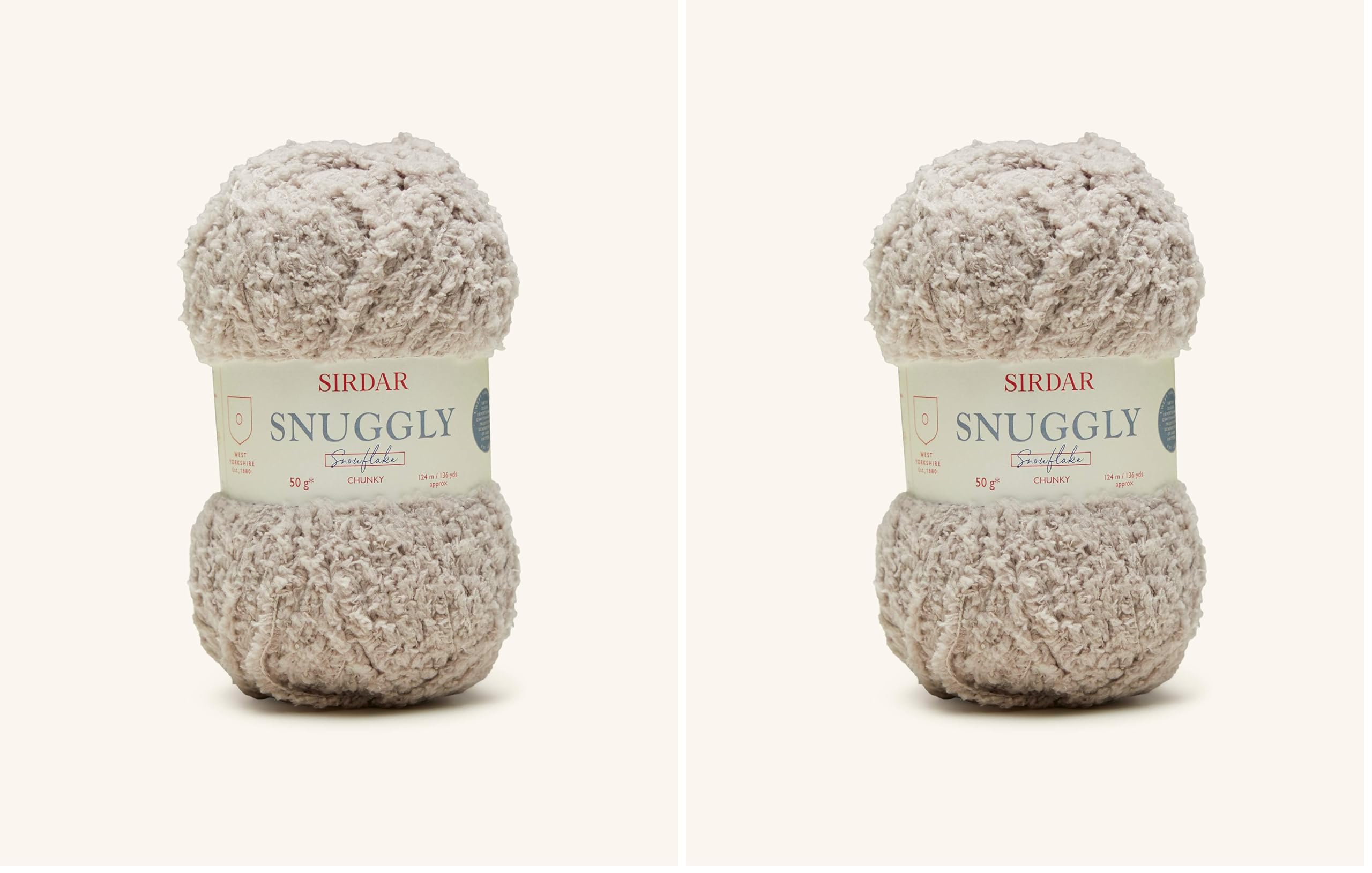 Sirdar Snuggly Snowflake Chunky, Rusk (203), 50g (Pack of 2)