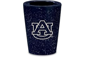 Rico Industries NCAA Primary OR Wordmark Logo 2oz Ceramic Shot Glass for Fans, Laser Engraved In Team Color Single Shot Glass