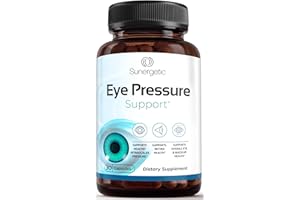 Sunergetic Premium Eye Pressure Support Supplement - Eye Pressure Supplement with Saffron, Lutein, Zeaxanthin, Bilberry & Pine Bark - Supports Ocular Health & Overall Vision - 30 Count