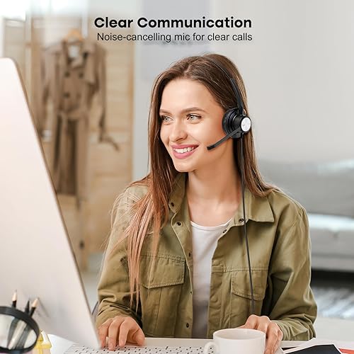 RJ9 Headset Für Cisco IP-Telefone – Mit Noise Cancelling & Büro-Komfort – Kabelgebunden