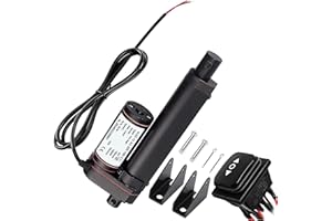 URANT 4 Inch Linear Actuator,1000N Speed 10mm/s Heavy Duty 12V Linear Actuator,Instantaneous Waterproof Switch with Mounting Bracket for Automotive RV Electric Door Opener (100mm)