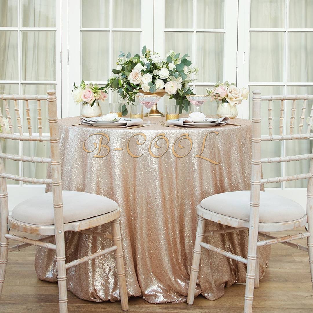 Best blush table cloth round