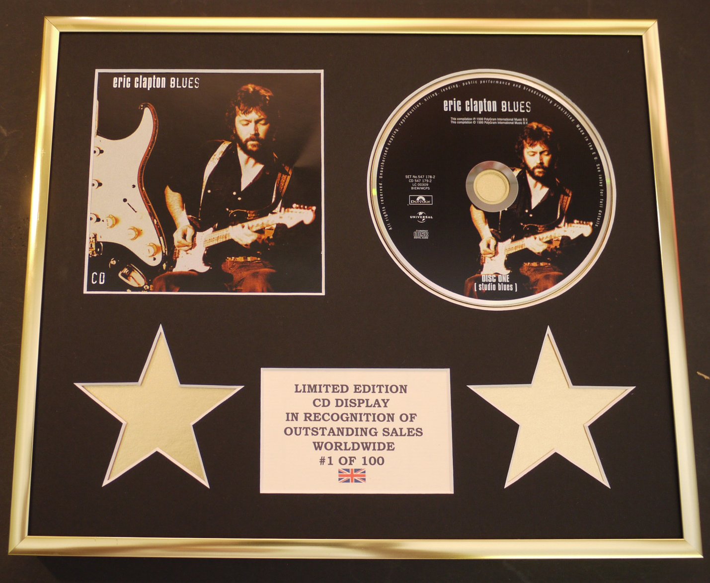 ERIC CLAPTON/CD DISPLAY/LIMITED EDITION/COA/BLUES