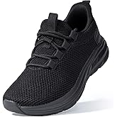 KOLILI Women's Wide Toe Box Shoes Easy Slip On Cushion Walking Sneakers