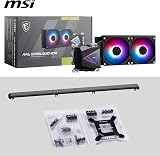 MSI MAG I240 AIO CPU Liquid Cooler ARGB Dual-Chamber Pump view 7