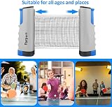 FBSPORT Table Tennis Set with 2 Paddles 6 Balls Net and Bag view 7