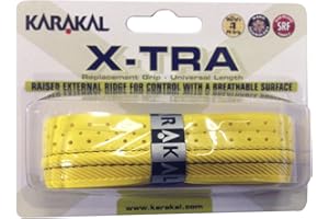 Karakal X-TRA Replacement Grip - Yellow - Tennis - Squash - Badminton