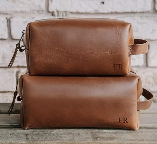 best men's leather toiletry bag