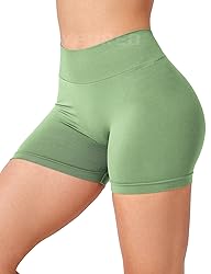 YEOREO Workout Scrunch Shorts Women V Back Gym Butt