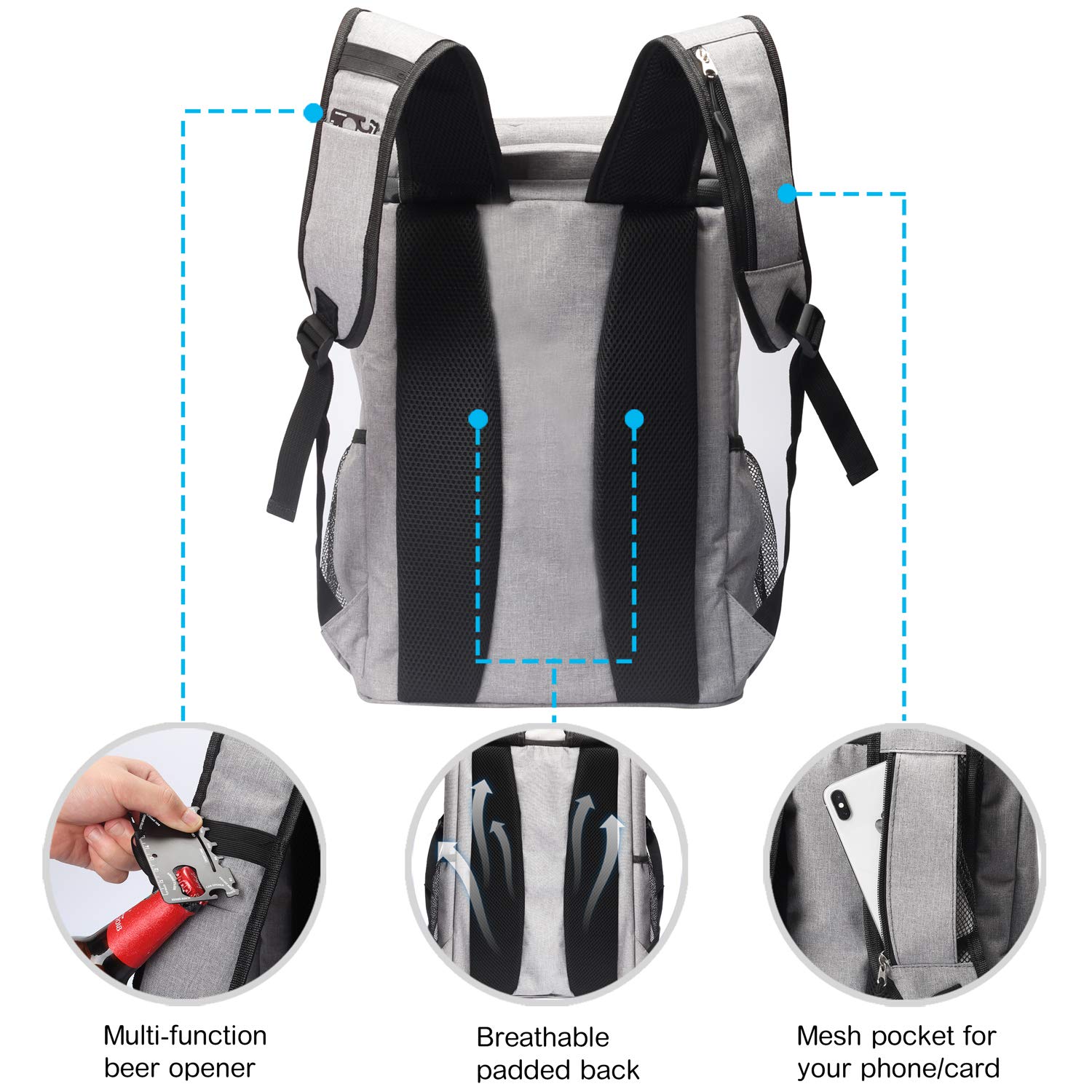 seehonor backpack cooler