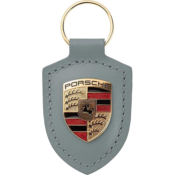 Amazon.com: Porsche Leather Pepita Sally Crest Key Ring