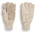 HOT SHOT Men’s Ragg Wool Full Finger Gloves – Oatmeal, Insulated for Cold Outdoor Weather, One Size
