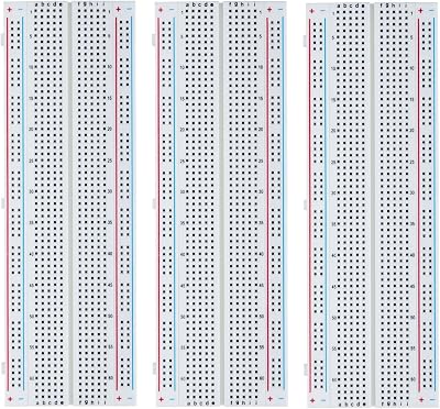 ELEGOO 830 Point Breadboard 3 Pack Solderless Prototype PCB Kit for Arduino