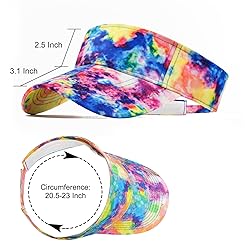 ANDICEQY Sport Sun Visor Hats Adjustable Empty Top