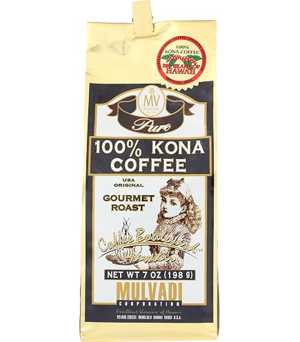 Amazon.com : Mulvadi 100% KONA COFFEE BEAN, 7 OZ : Coffee