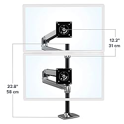 Ergotron – LX Vertical Stacking Dual Monitor