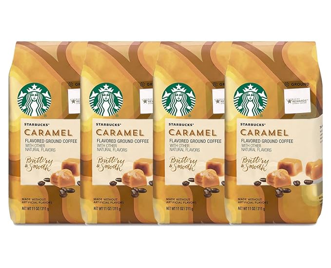 Starbucks Caramel Flavored Ground Coffee (4Pack