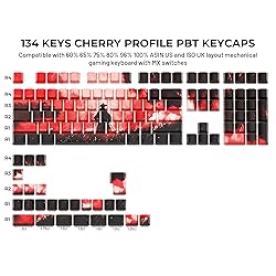 GMKWTL XVX Swordsman Double Shot PBT Keycaps,Side